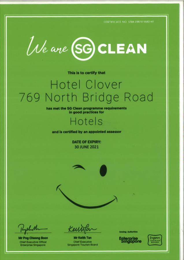 Hotel Clover 769 North Bridge Road Singapore Exterior foto